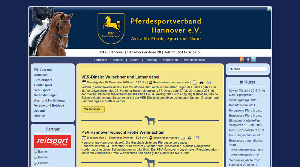 psvhan.de Neue moderne Website
