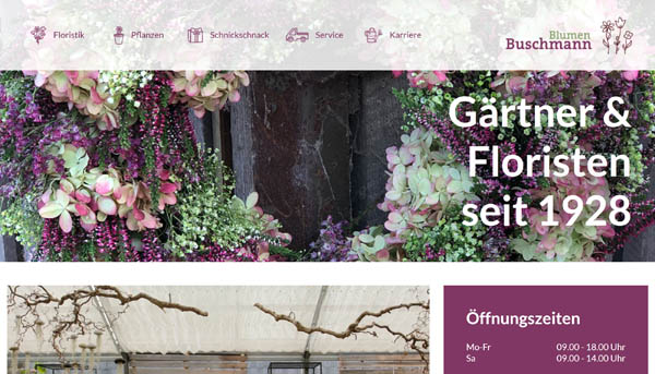 eMotivo GmbH - Referenz Blumen Buschmann