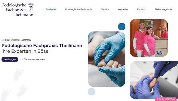 eMotivo GmbH - Referenz Podologie Theilmann