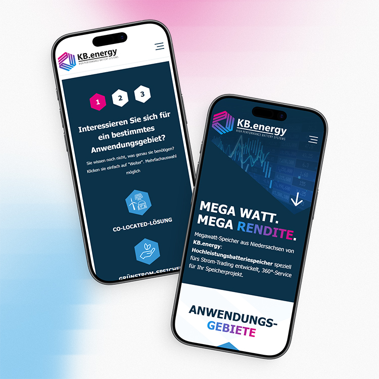 Screenshot Referenz Website kb.energy