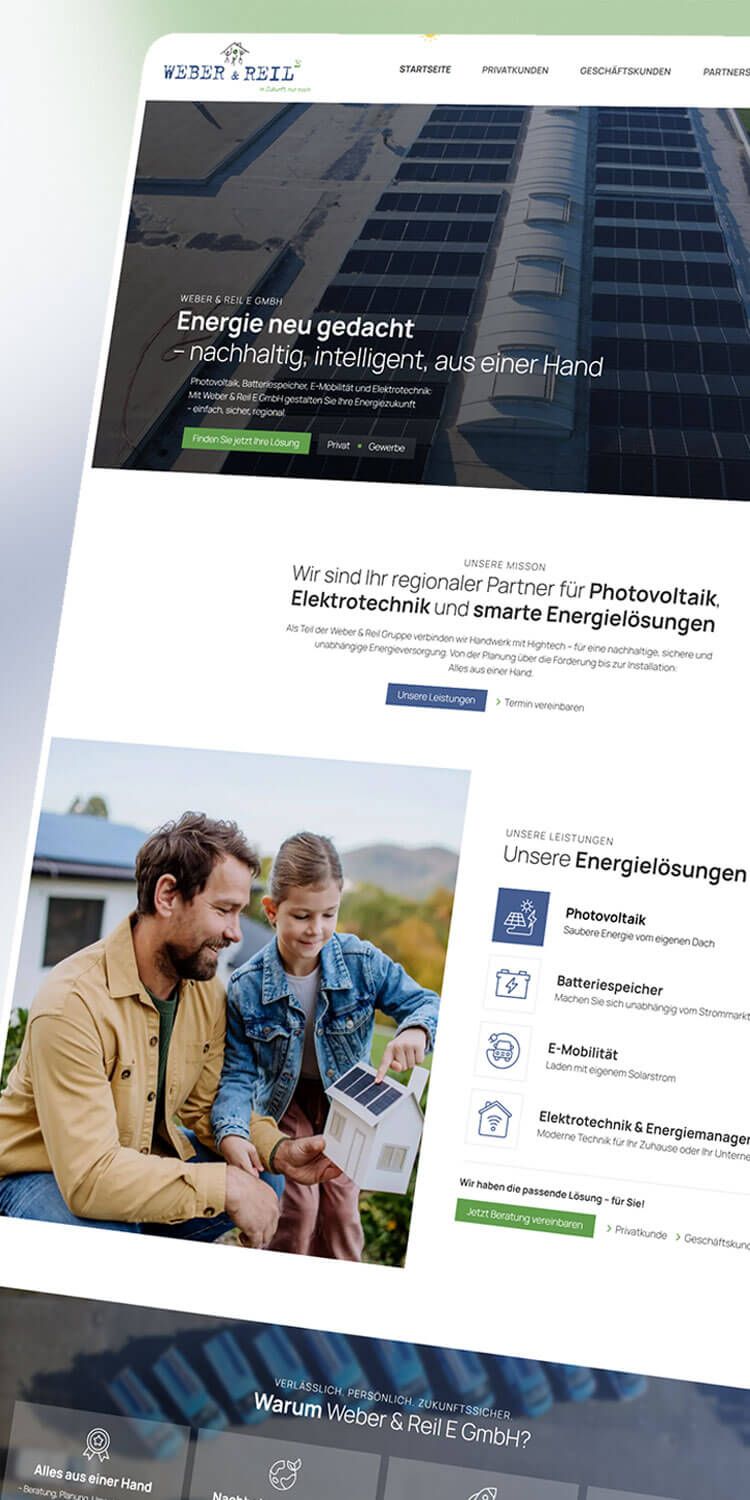 Screenshot Referenz Weber & Reil E